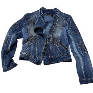LA Coalition denim‎ jean jacket size small